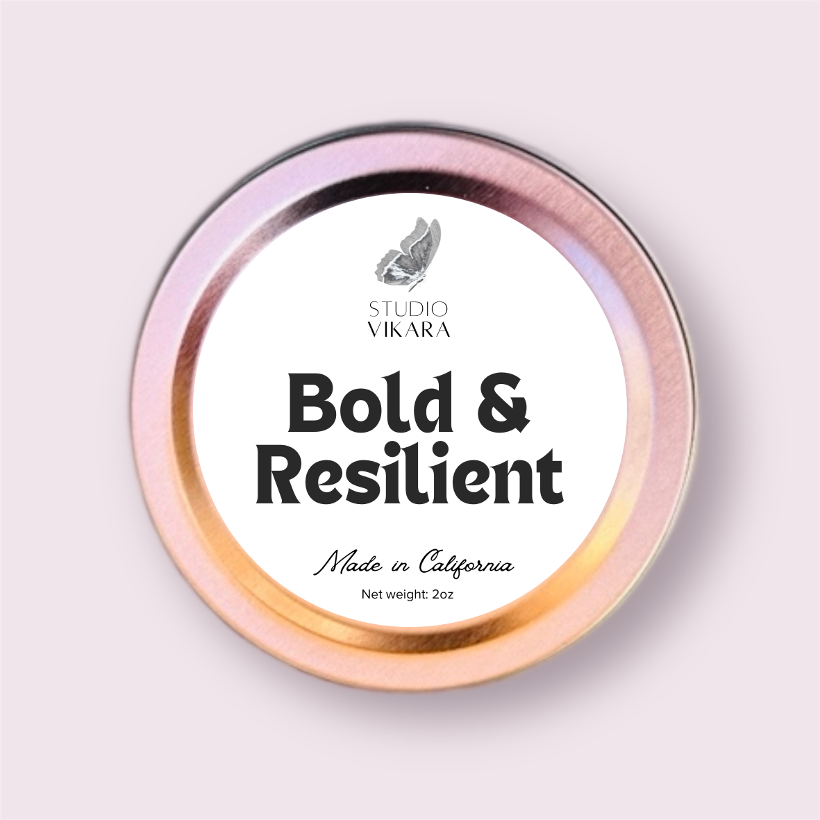 Bold & Resilient 2oz Travel Tin