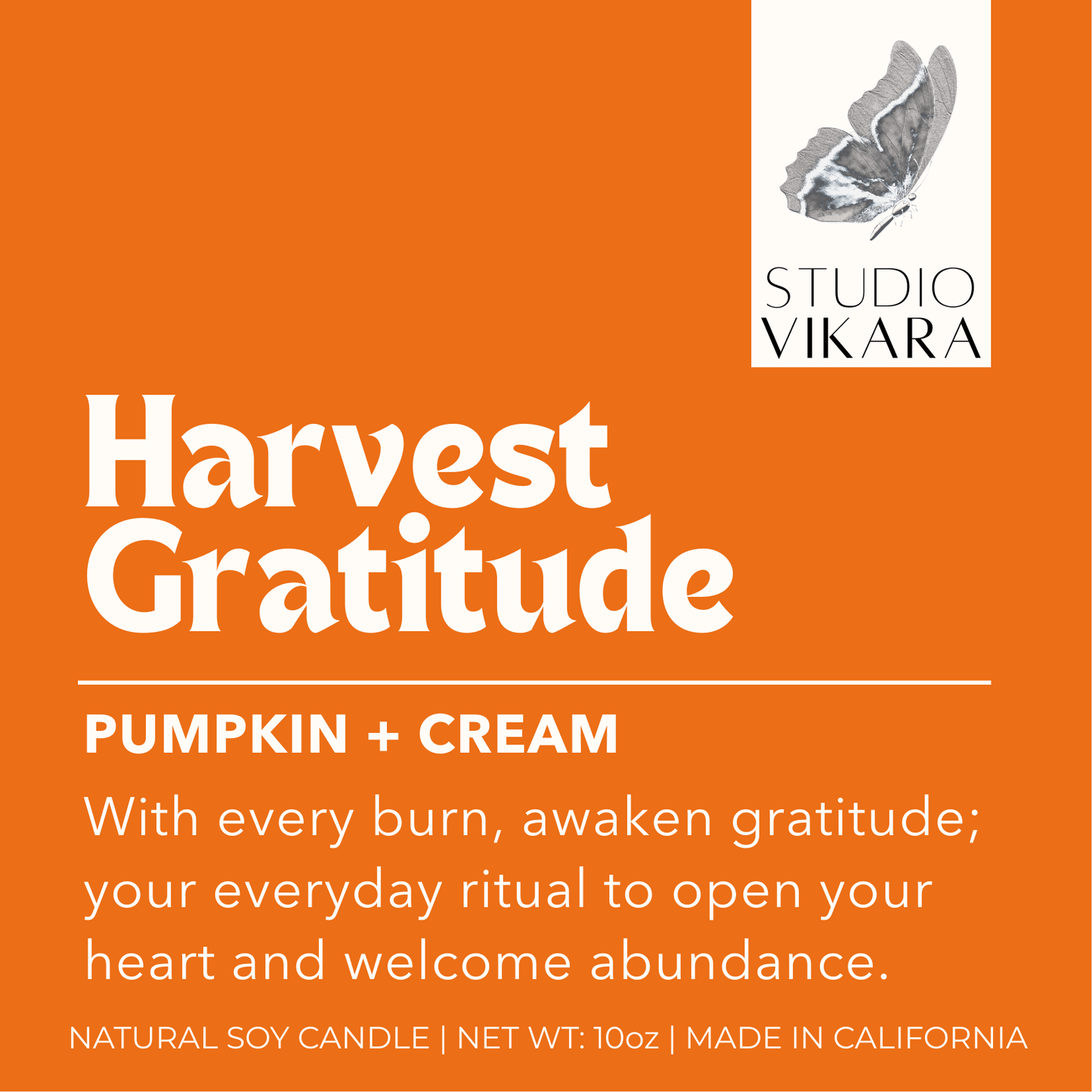 Harvest Gratitude 10oz Scented Candle