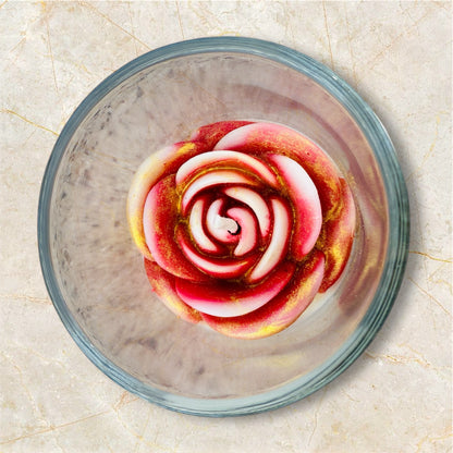 Bohemian Rose Flower Candle
