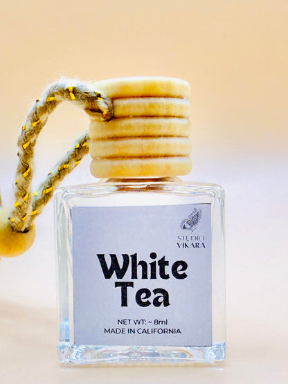 White tea car hanging diffuser